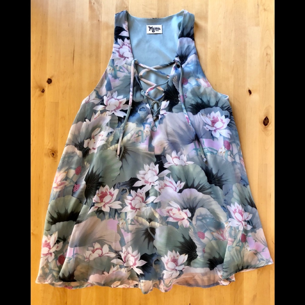 SMYM Rancho Mirage Tunic Dress in Water Lily
